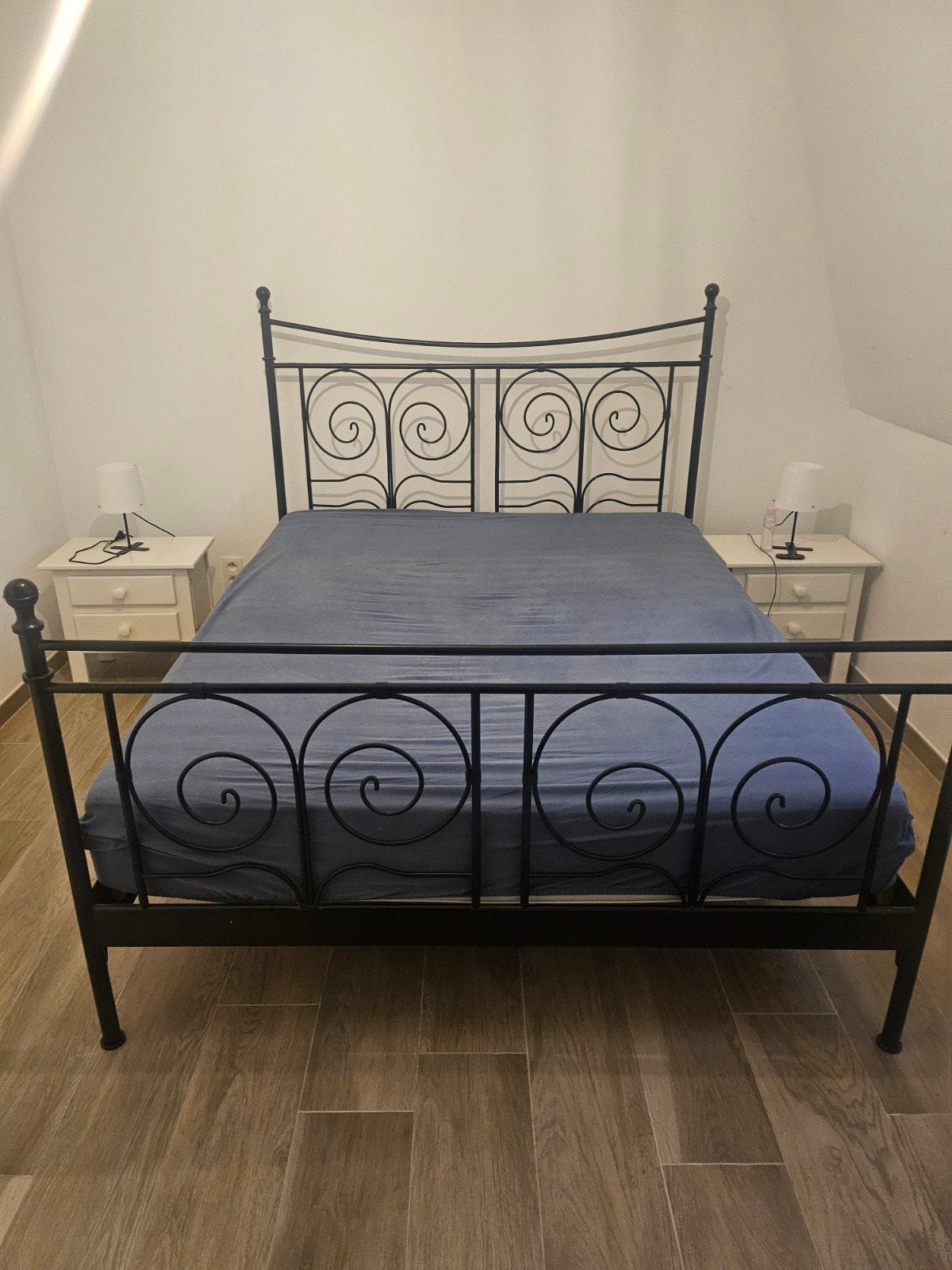 bed frame, Huis en Inrichting, Ophalen, Gebruikt, Zwart, Tweepersoons