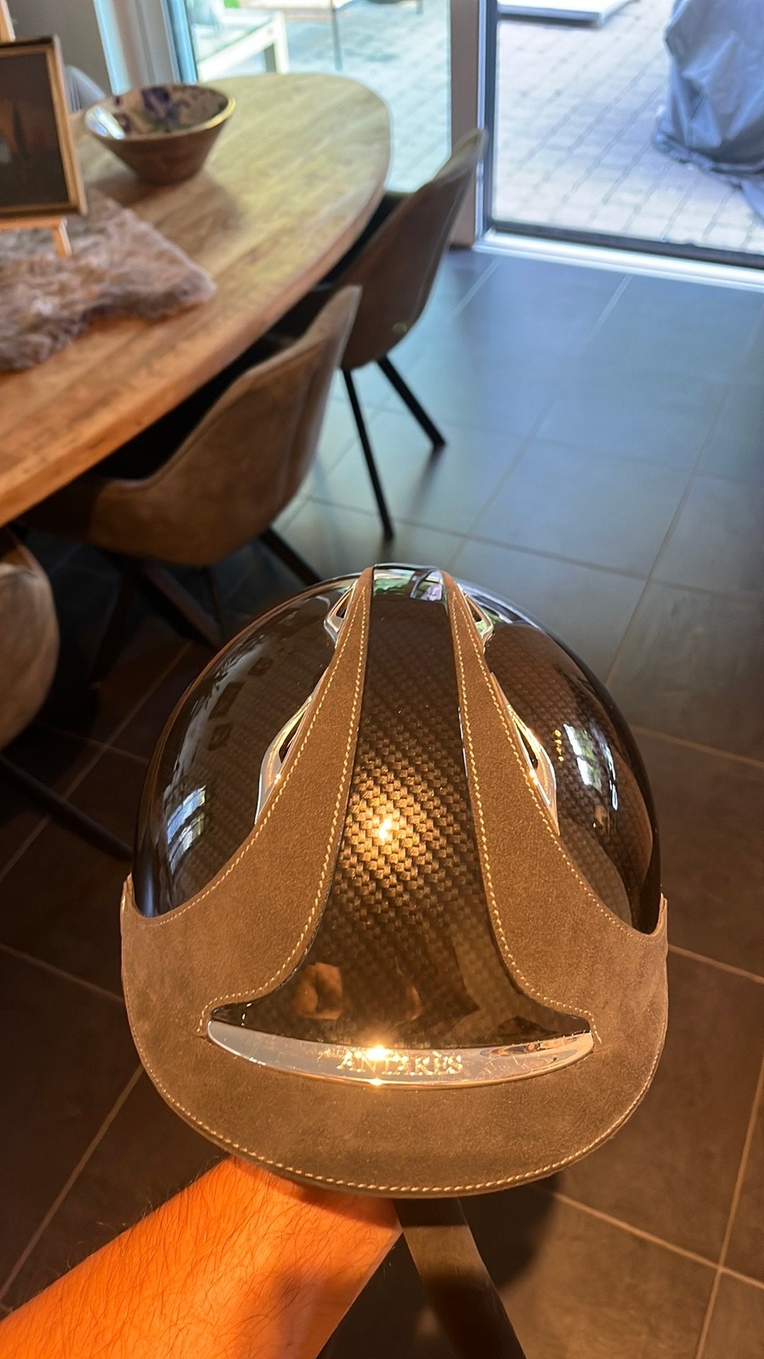 Antares Helm/cap maat 57-59 2x gebruikt, Dieren en Toebehoren, Ophalen, Zo goed als nieuw, Rijhelm/cap, Overige merken