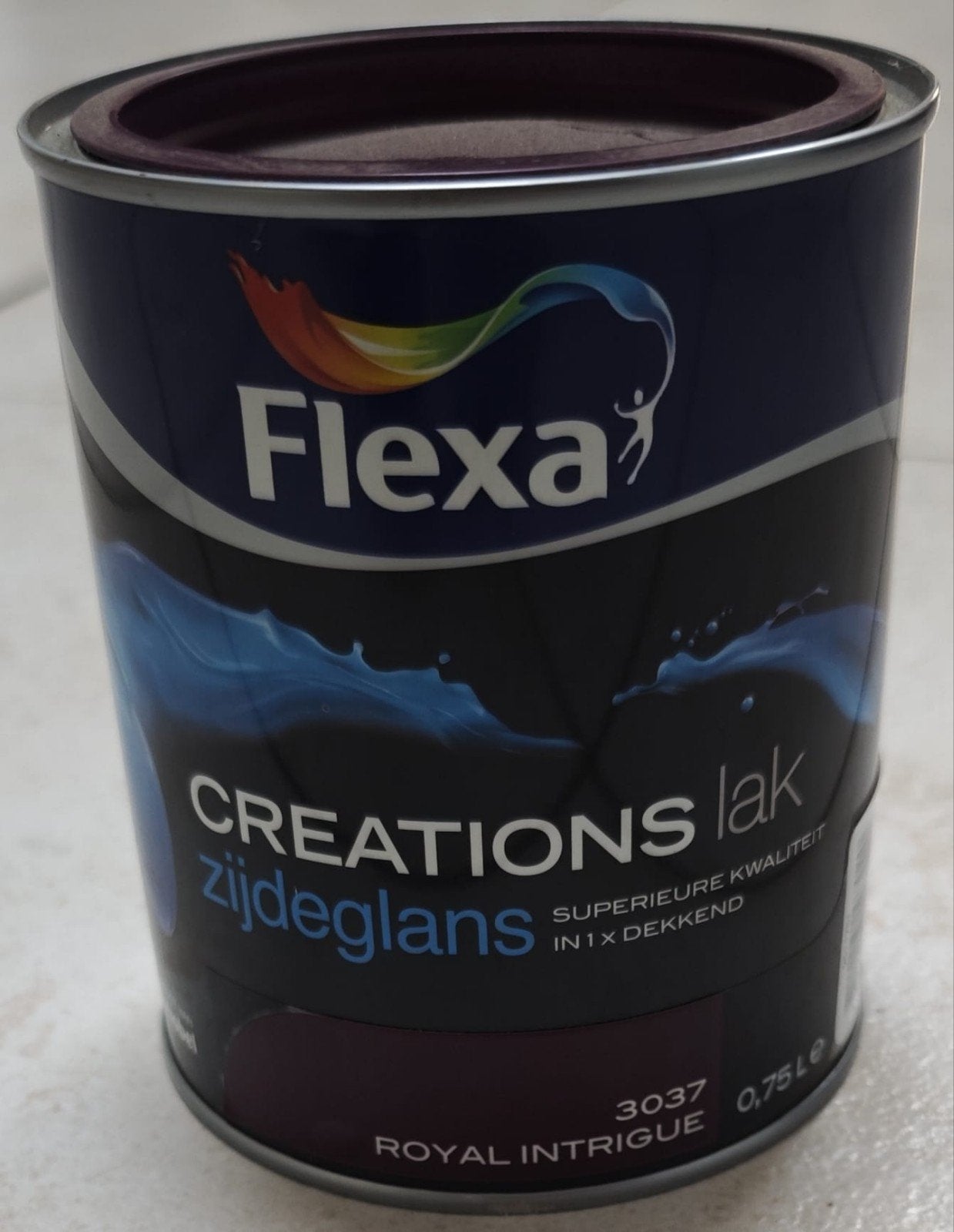 Flexa pot verf creations lak zijdeglans 0,75 liter, Bricolage & Construction, Moins de 5 litres, Enlèvement, Neuf, Laque