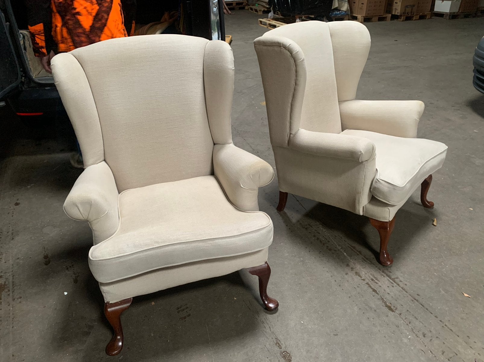 Fauteuil bergères Wingback / Flamant interiors, Maison & Meubles, Enlèvement, Utilisé, Bois, Cosy chic