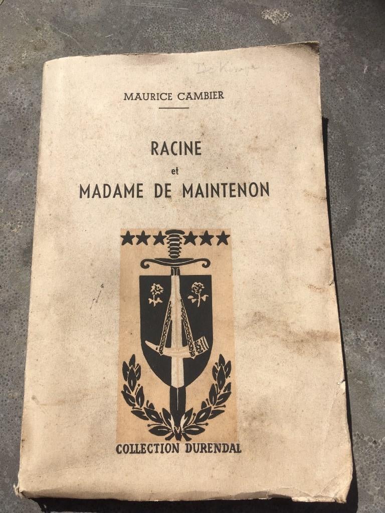 Maurice Cambier - Racine et Mme de Maintenon, Antiquités & Art, Enlèvement ou Envoi