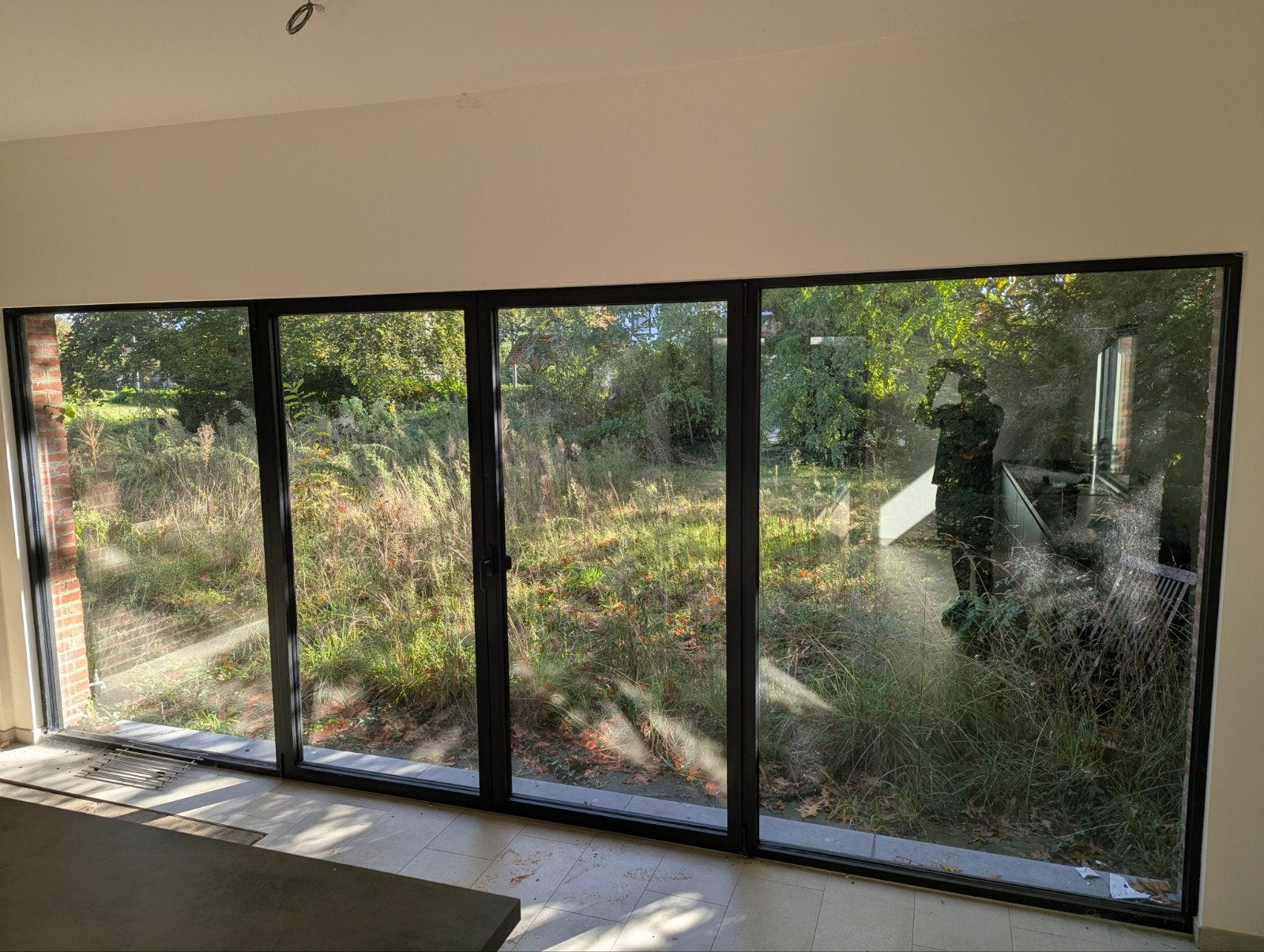 Groot aluminium raamgeheel 500 x 230 cm, Jardin & Terrasse, Enlèvement, Aluminium