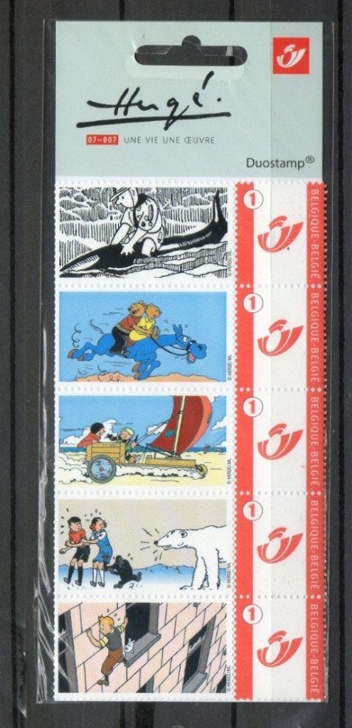 duostamps sous blister : Tintin - Hergé, une vie une oeuvre, Postzegels en Munten, Ophalen