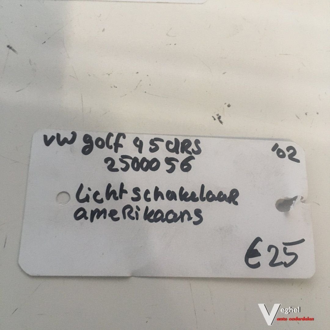 Vw Golf 4 2004  Wagennr 2500056  Lichtschakelaar Amerikaanse, -, Utilisé, -, -