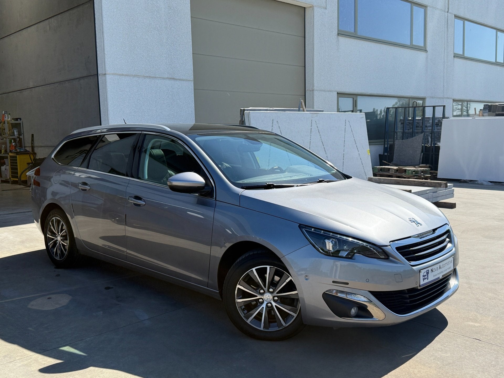 Peugeot 308 SW Allure Autom, Camera, Pano, LED, Leder, Full, Autos, Cuir, Argent ou Gris, Achat, Euro 6