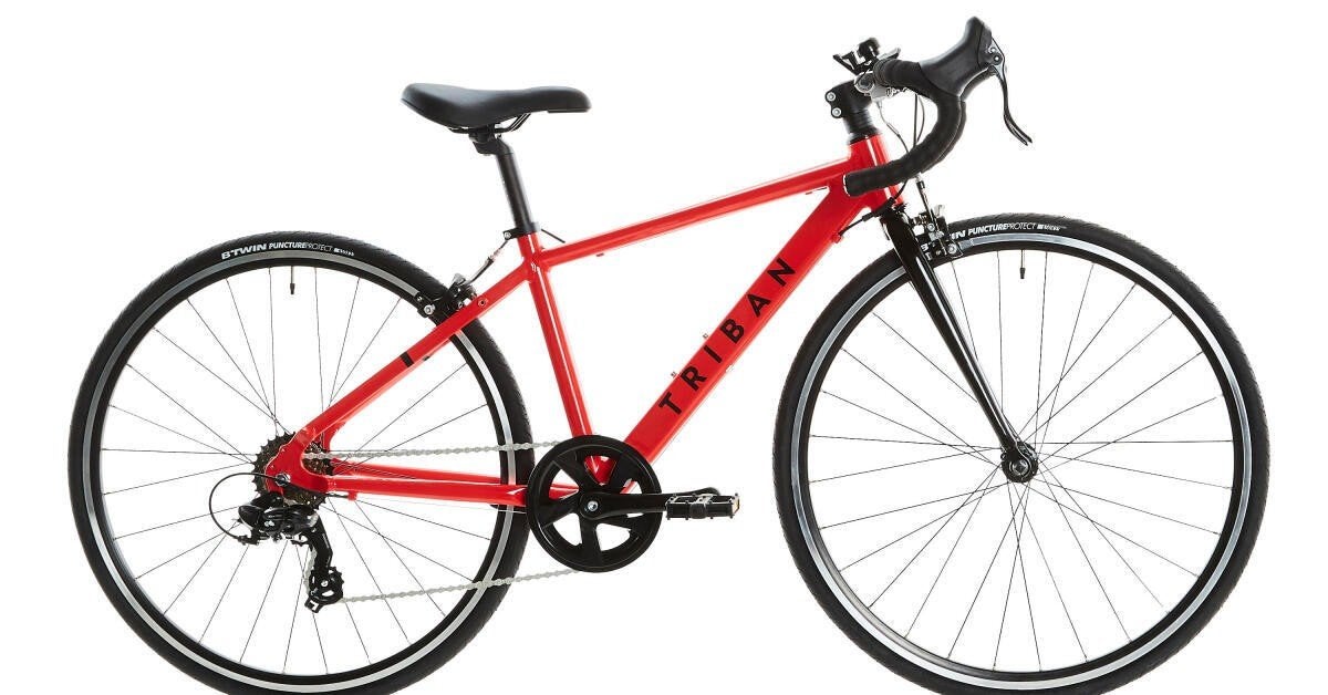 triban racefiets, Minder dan 10 versnellingen, Gebruikt, 26 inch, Velgrem
