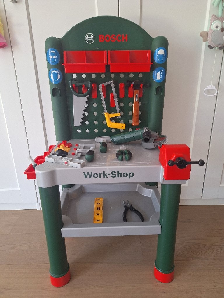 Speelgoed werkbank Bosch, Ophalen, Zo goed als nieuw