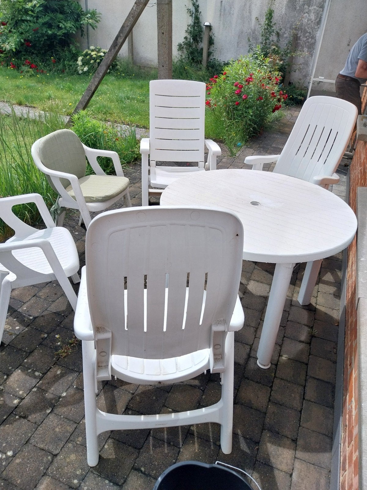 Terrasstoelen en tafel set, Tuin en Terras, Tuinsets en Loungesets, Ophalen