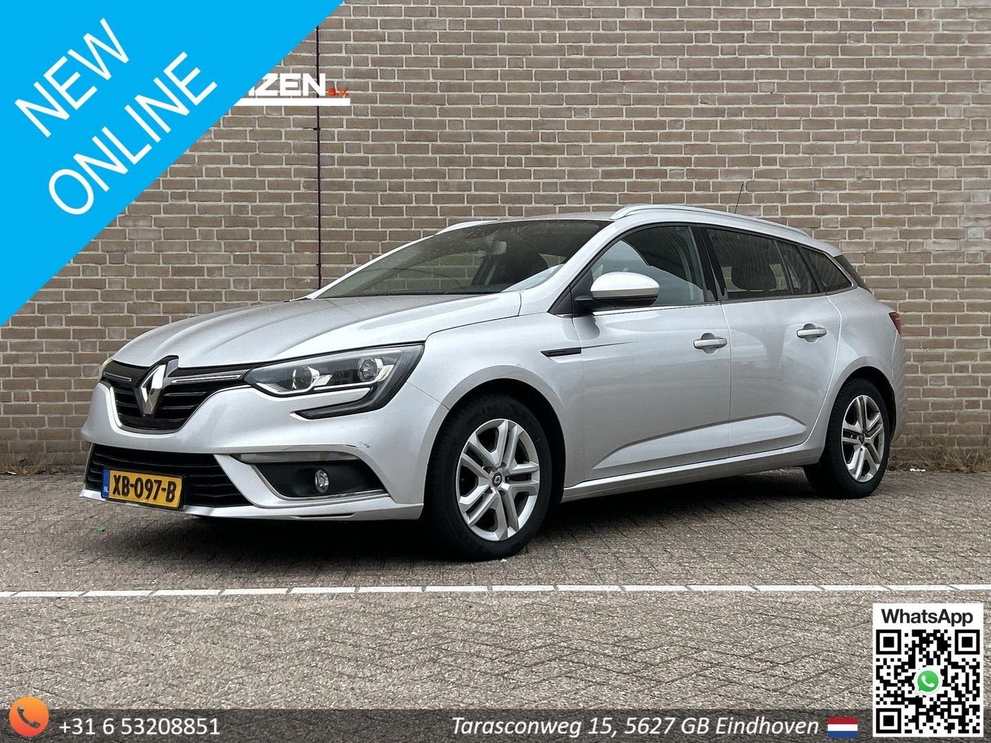 Renault Megane Estate 1.5 dCi GT-Line | € 4.500,- NETTO! | C, Automaat, Bedrijf, Parkeersensor, Zilver of Grijs