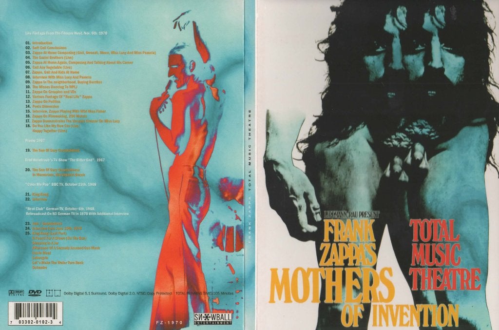 DVD - Frank ZAPPA - TOTAL MUSIC THEATRE, Envoi, Neuf, dans son emballage, Concert