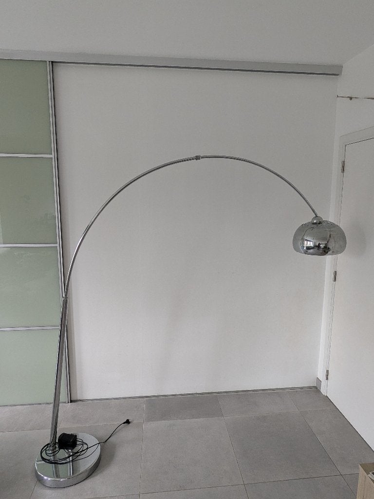 Staande lamp (modern), Ophalen, Gebruikt, E27 (groot), Metaal