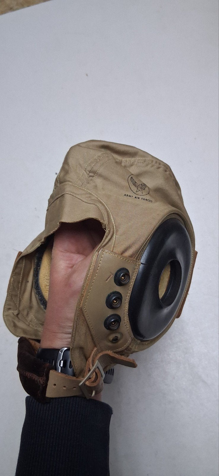Casque de vol de l'armée américaine AN-H-15 ww2, Collections, Enlèvement ou Envoi