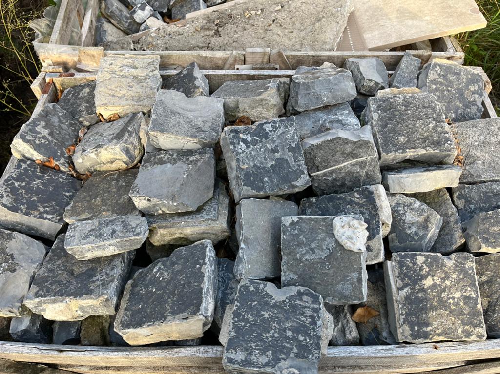 Platine, Tuin en Terras, Ophalen, Overige materialen, Gebruikt, Blauw