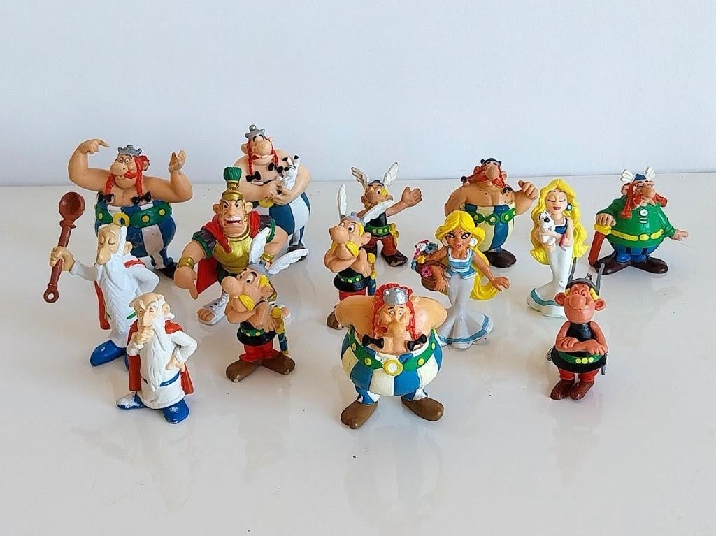 ASTERIX et OBELIX  14 figurines en latex, Enlèvement ou Envoi, Utilisé