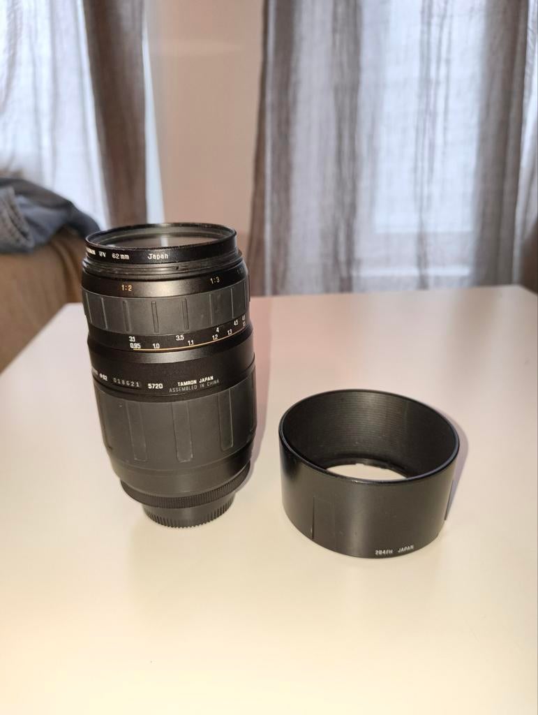 Tamron 70-300 mm f 1:4-5 .6 Nikon F-mount + 62 mm UV-filter, Audio, Tv en Foto, Foto | Lenzen en Objectieven, Gebruikt, Telelens