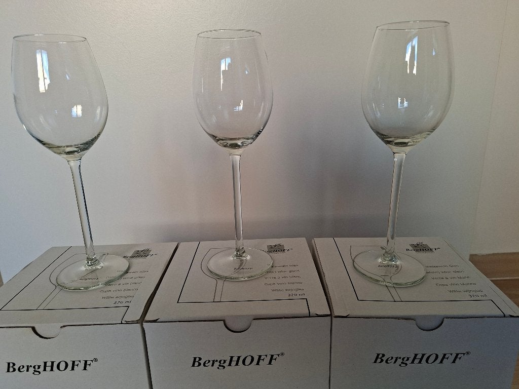 12x BergHOFF Wijnglazen (3 dozen van 4 stuks) – Ongebruikt!, Collections, Verres & Petits Verres, Enlèvement ou Envoi