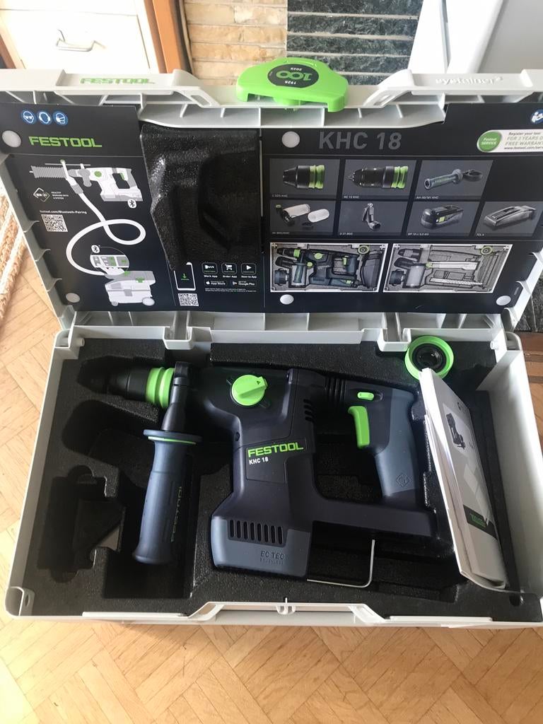 Festool khc 18 basic nieuw boorhamer, Doe-het-zelf en Bouw