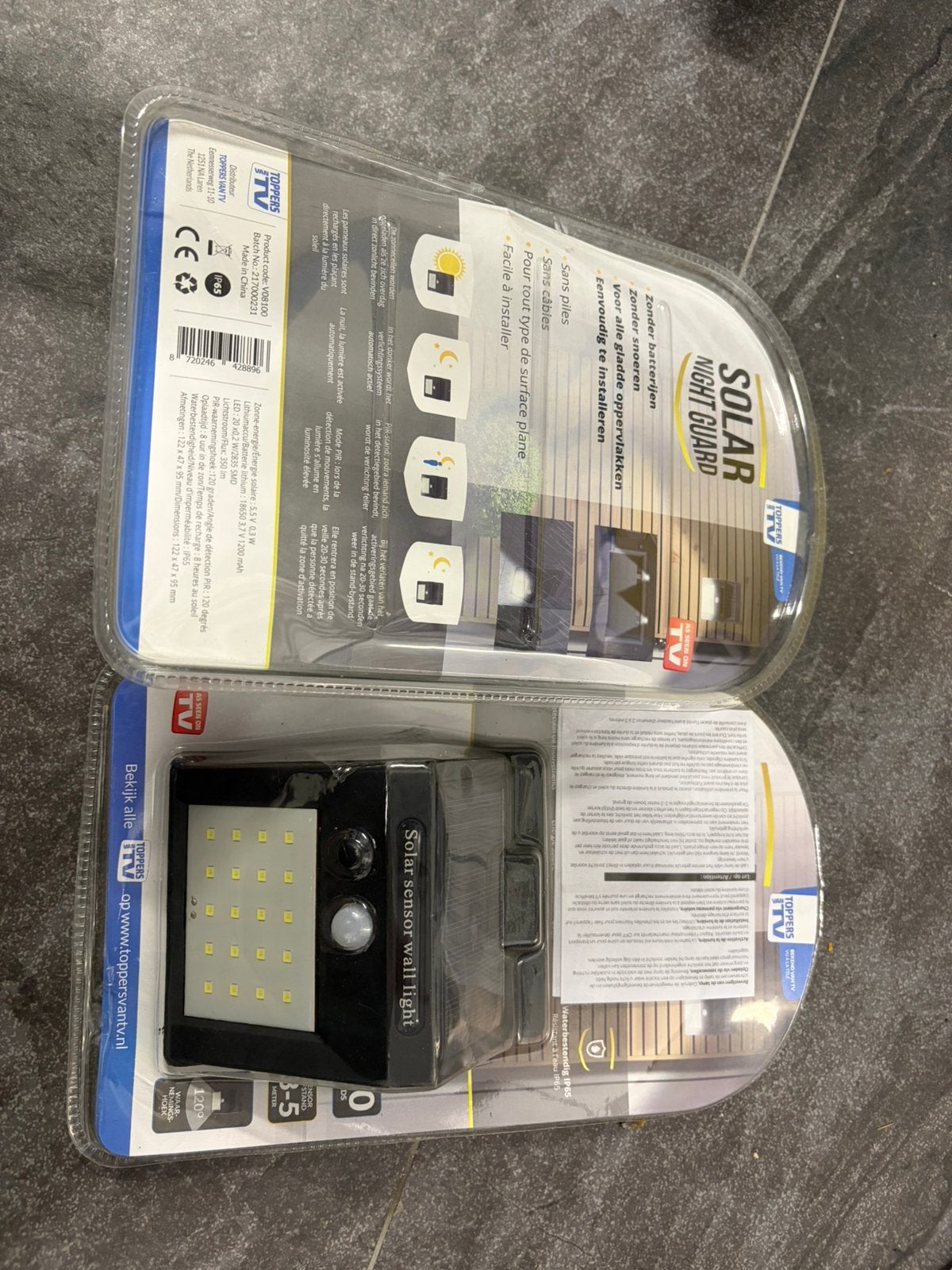 Solar night guard, Ophalen, Beweging, Detector, Sensor of Melder, Zo goed als nieuw