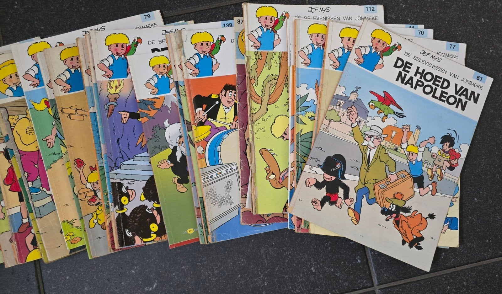 Jommeke strips, Boeken, Meerdere comics, Ophalen, Gelezen, Europa