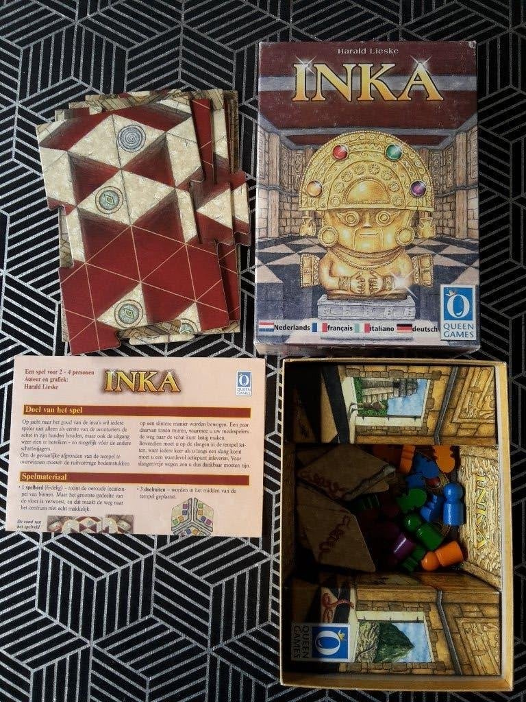 Spel Inka, 2-4 sp., Queen Games, als nieuw, + 1 gratis promo, Ophalen of Verzenden, Zo goed als nieuw, Queen Games
