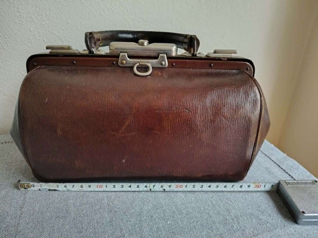 Antiek handtasje/ reistasje/ongeveer 1850, Ophalen of Verzenden