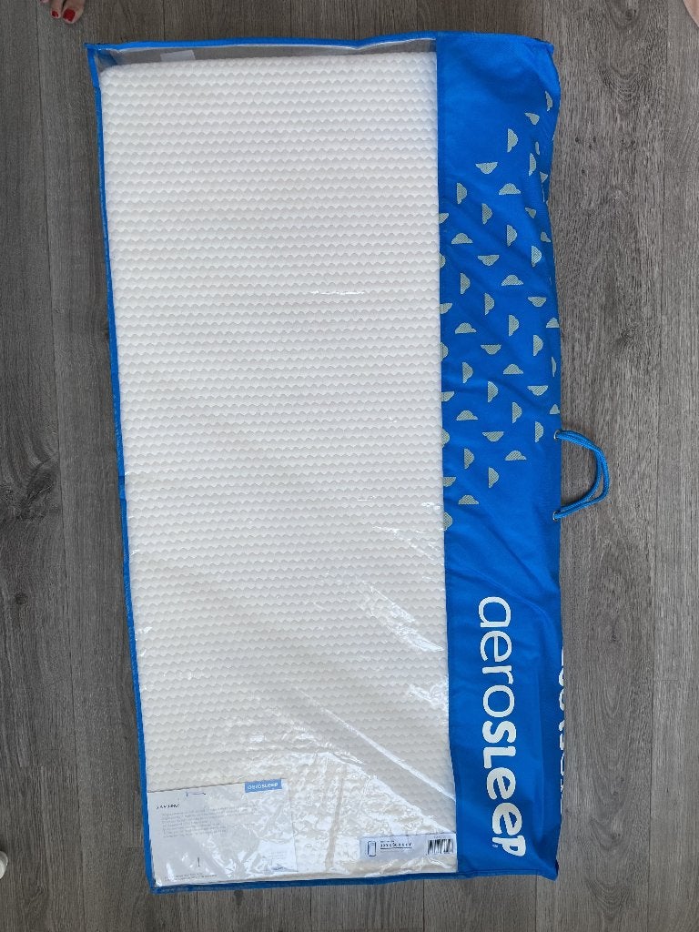 Matras babybed Aerosleep, Ophalen, Zo goed als nieuw, Minder dan 140 cm, Matras