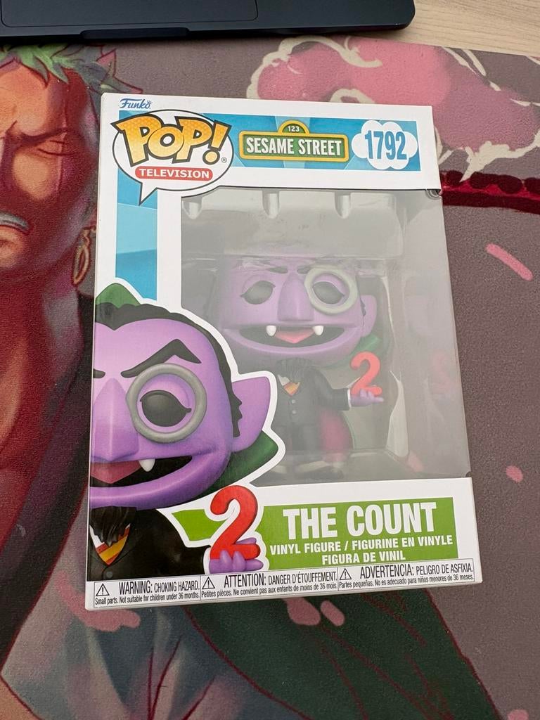 Funko Pop! Television Sesame Street #1792 The Count Figure, Ophalen of Verzenden, Zo goed als nieuw