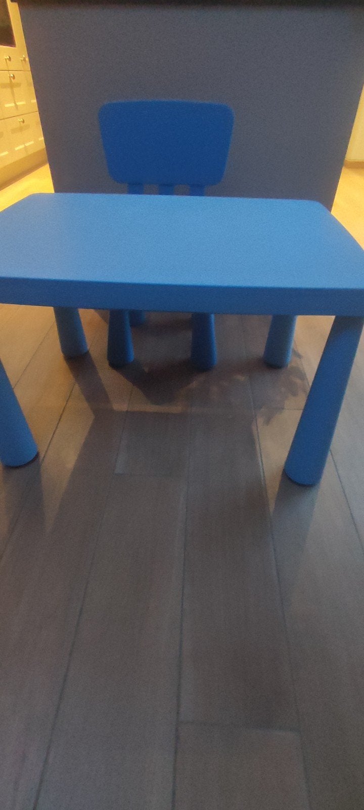 Speeltafel met stoeltje, Ophalen