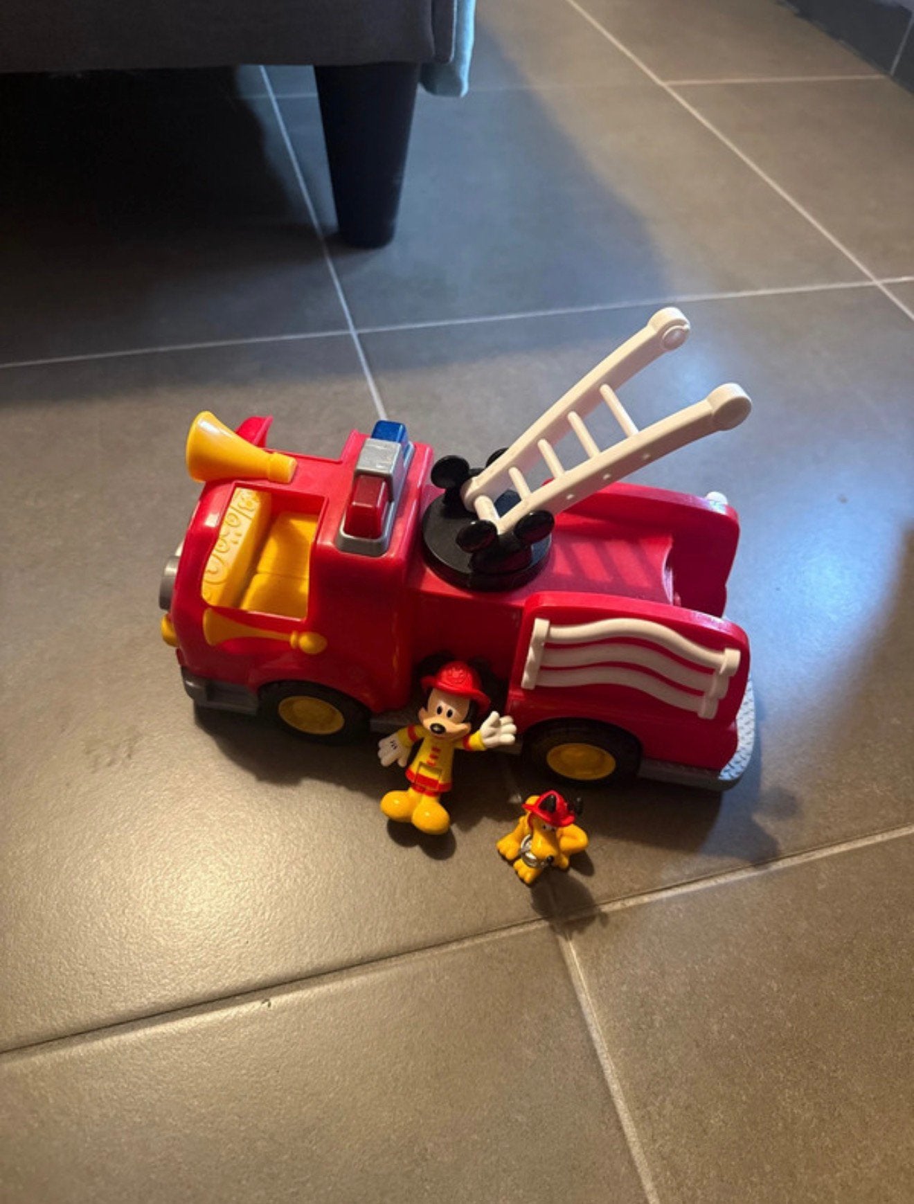 Disney Mickey Mousse brandweer set volledig, Ophalen, Zo goed als nieuw