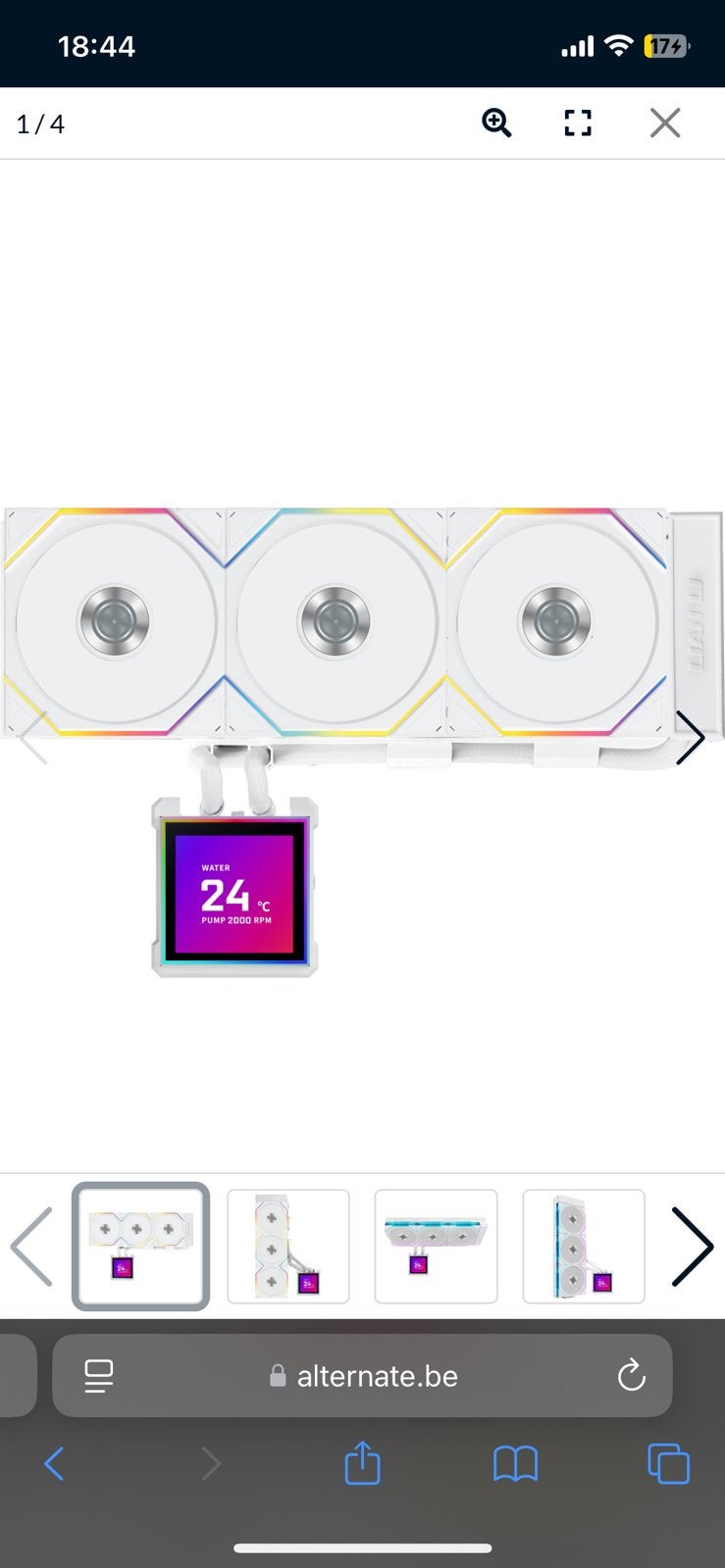 Lian li hydroshift LCD-S TL360MM, Informatique & Logiciels, Disques enregistrables, Enlèvement ou Envoi, Comme neuf