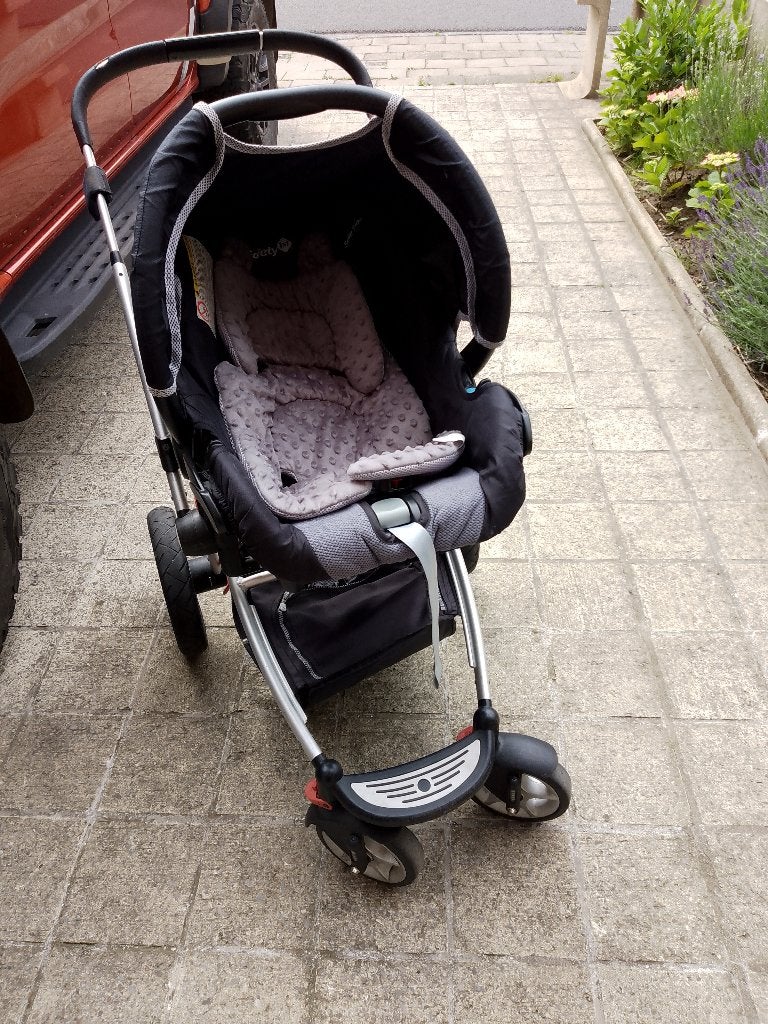 poussette Baby Relax safety avec siège transportable auto, Enfants & Bébés, Poussettes & Combinaisons, Enlèvement, Poussette