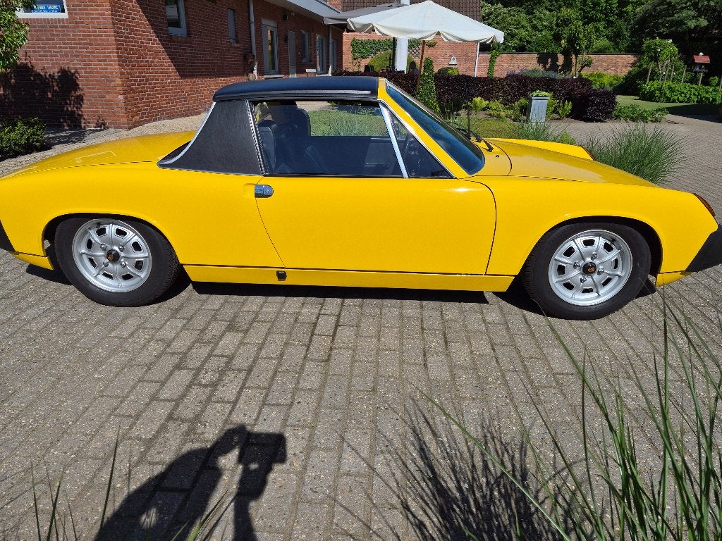 Porsche 914 - 2 L - 1975, Achterwielaandrijving, Zwart, Geel, Particulier