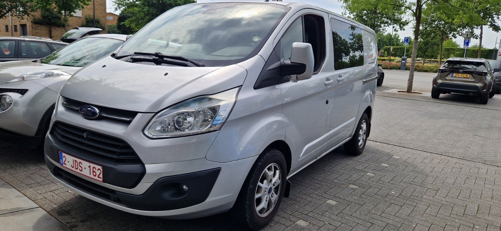 Ford transit custom 2.2 tdci 125pk 2015 dubbelcabine 211000k, Auto's, Ford, Particulier, Te koop, Transit