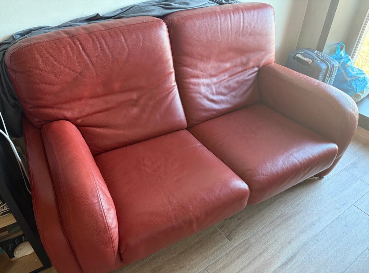 Red sofa, Ophalen, Overige materialen, Gebruikt, 150 tot 200 cm