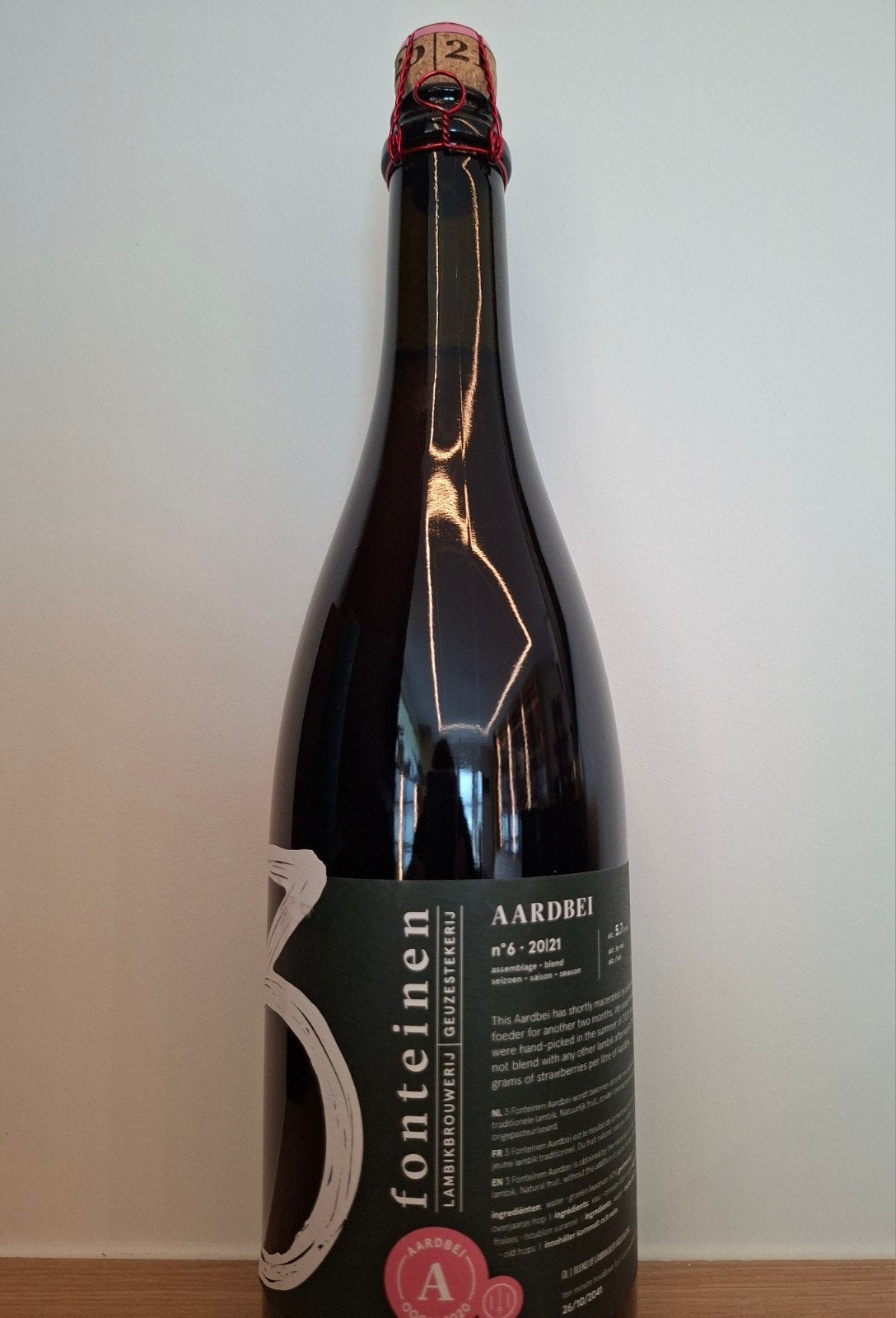 3 Fonteinen Aardbei 20|21 Nr 6, Verzamelen, Verzenden, Nieuw, Flesje(s), Overige merken