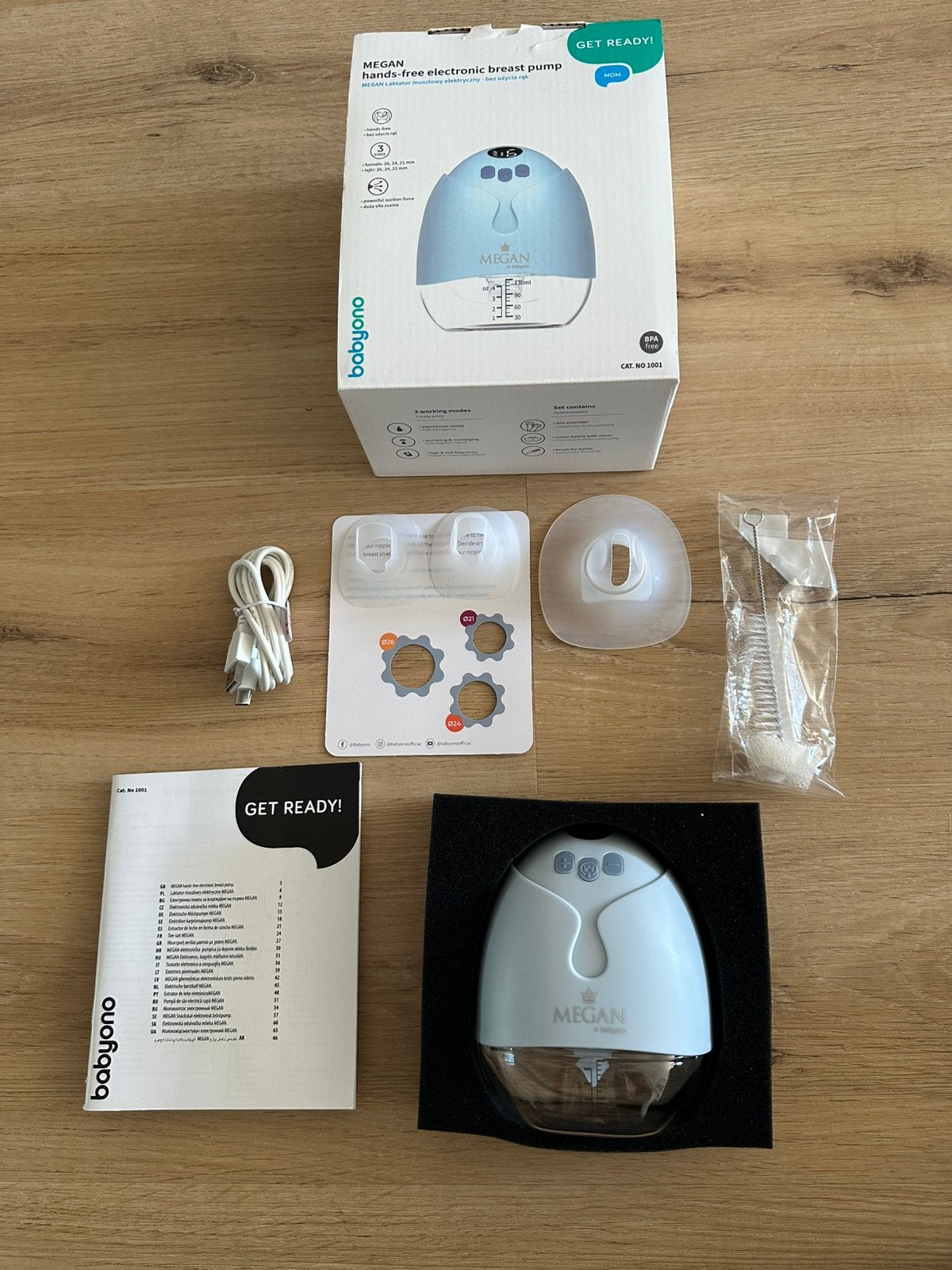 Babyono MEGAN Hands-free Draadloze Elektrische Borstpomp, Enlèvement ou Envoi, Comme neuf
