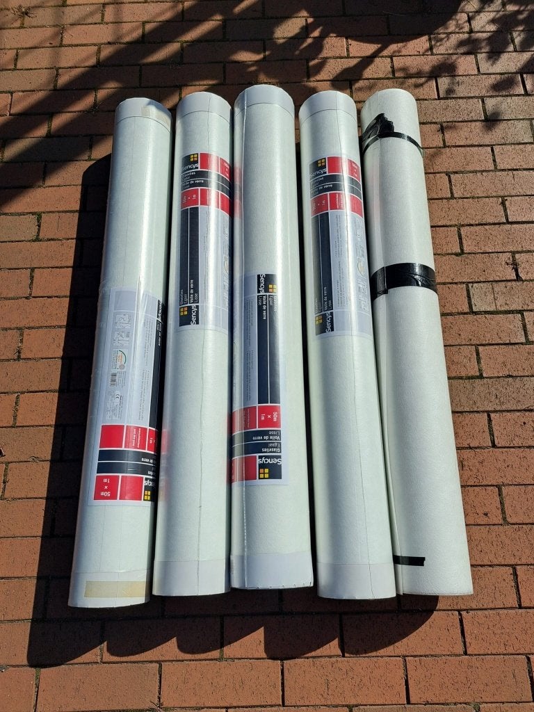 5 rollen Censys glasvlies vliesbehang 50m op 1m breed, Ophalen, Wit, Overige stijlen, Overige merken