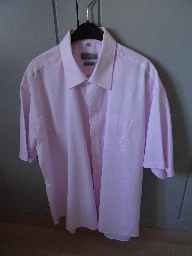 HEMD KORTE MOUW MAAT 46, Kleding | Heren, Overhemden, Zo goed als nieuw, Overige halswijdtes, Roze, C&A