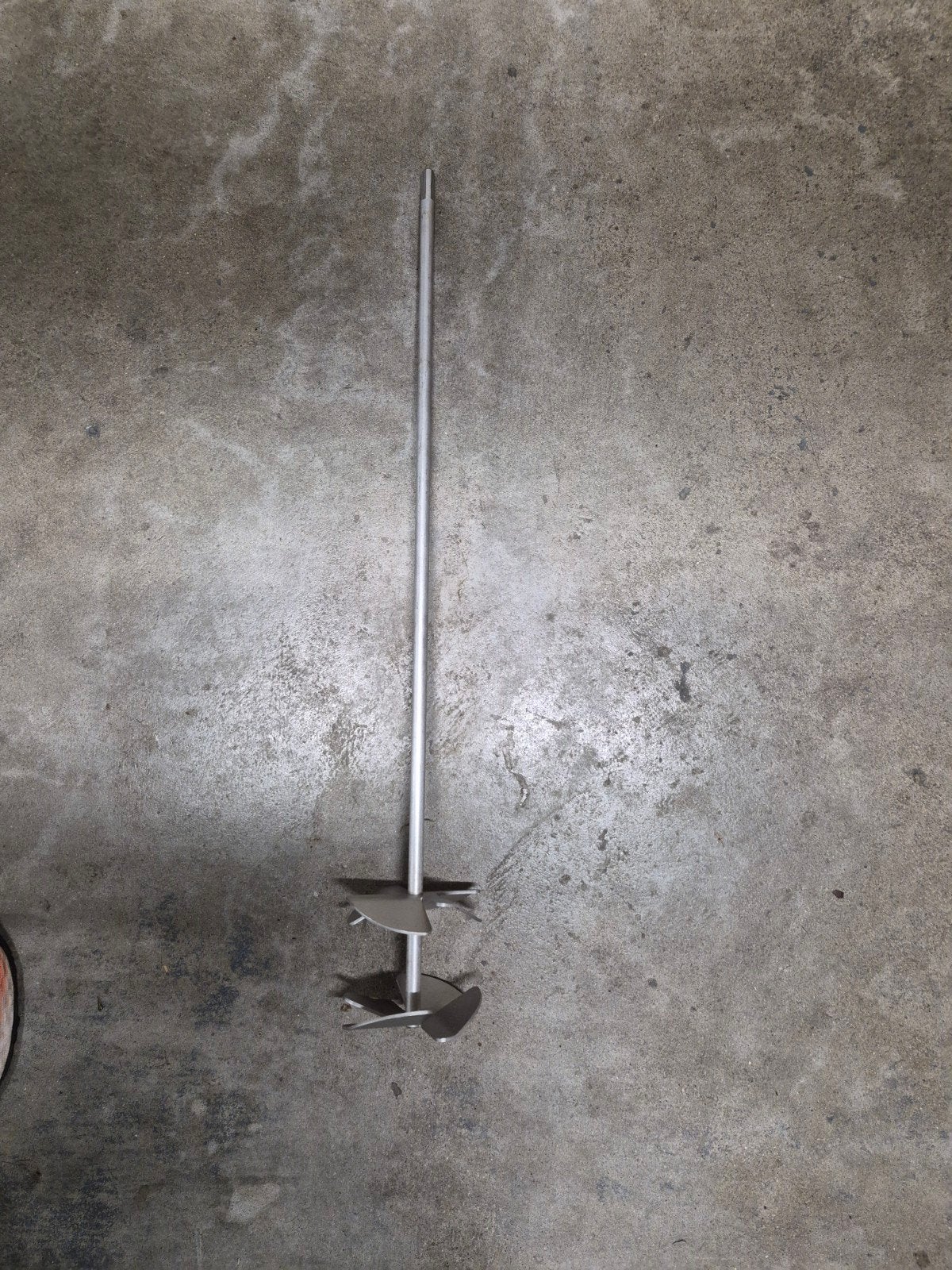 Malaxeur / mélangeur à miel inox double hélice, Enlèvement, Comme neuf