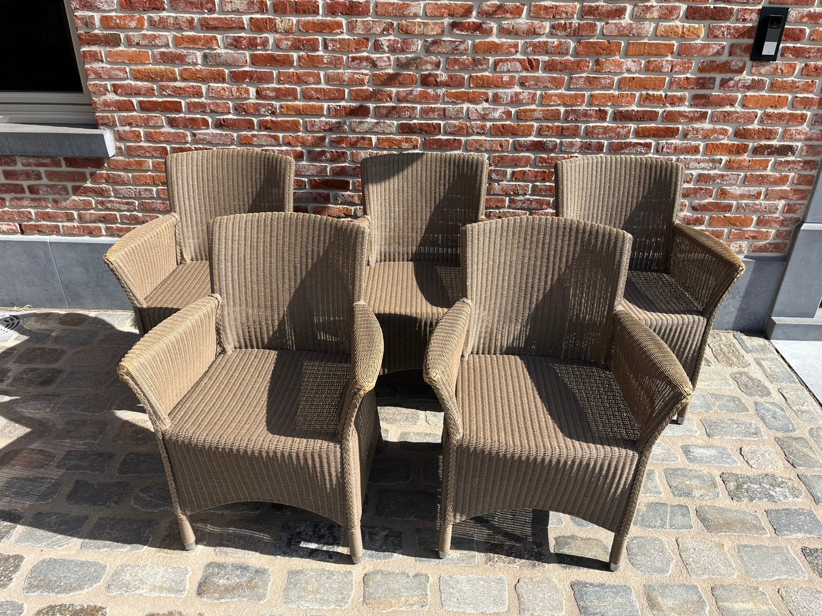 Stoel met armleuning, merk Vincent Sheppard, Huis en Inrichting, Stoelen, Ophalen, Gebruikt, Overige kleuren, Riet of Rotan