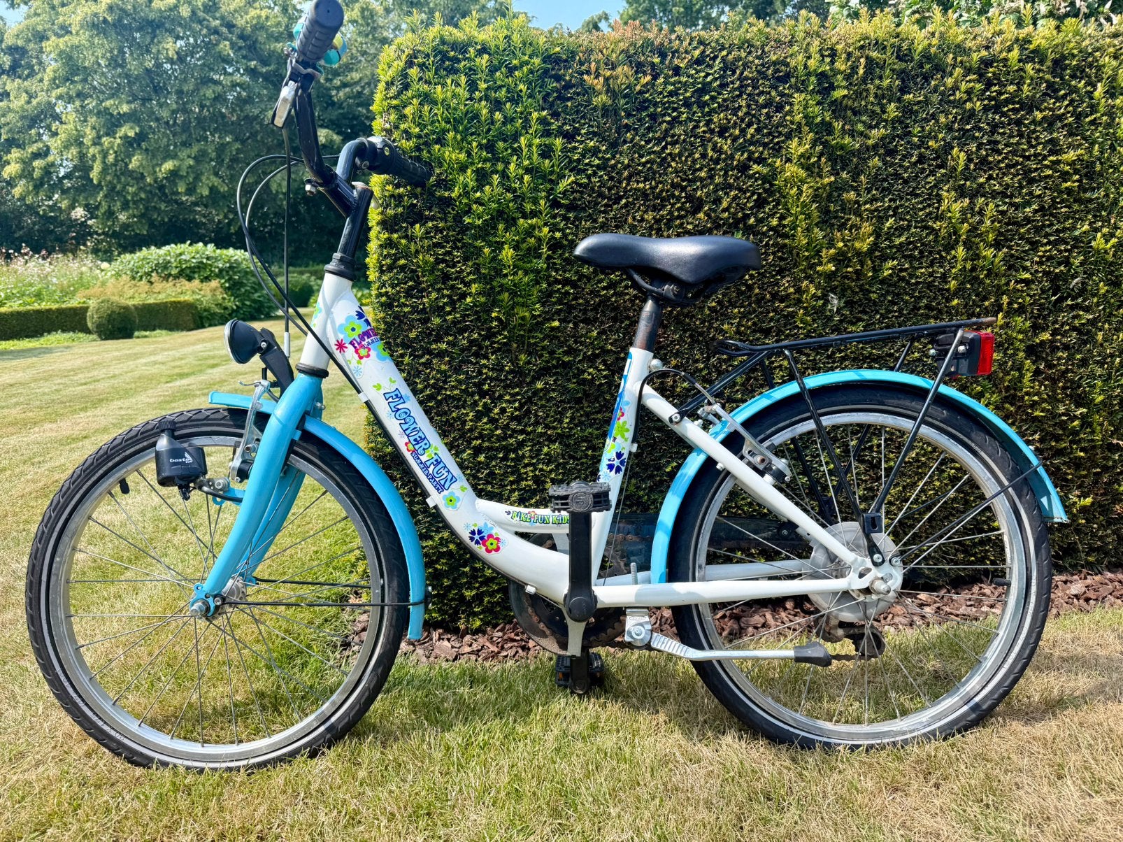 Vélo pour enfants pour filles BFK Flower Fun, Vitesses, Frein à rétropédalage, Utilisé, 20 pouces