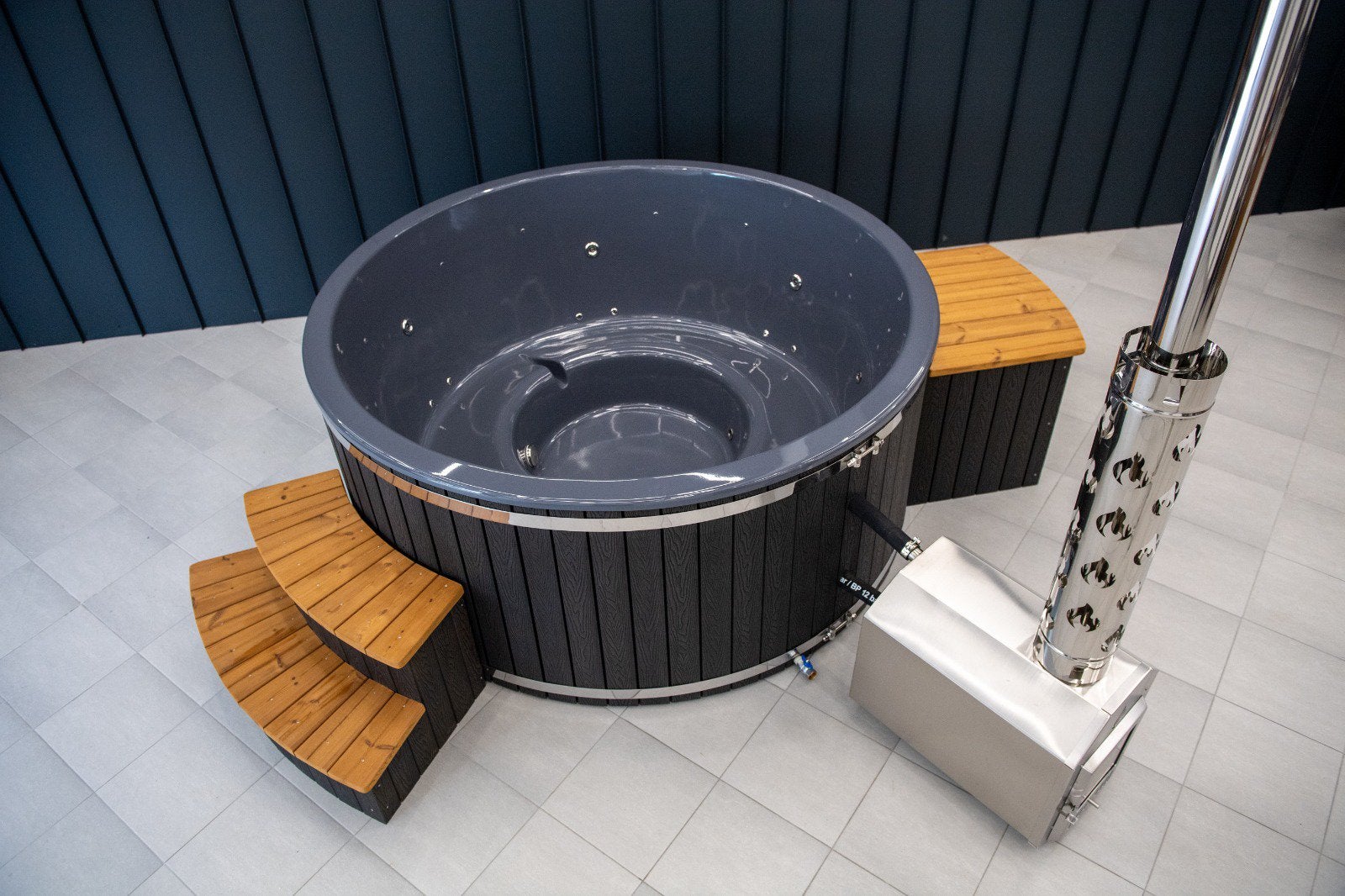 Zeer luxe complete hottub houtgestookt jacuzzi, Tuin en Terras, Ophalen of Verzenden, Filter