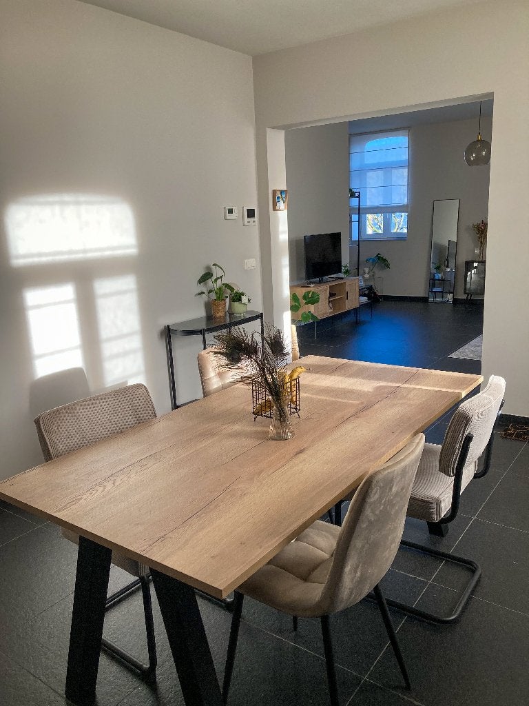 Eettafel / keukentafel, Ophalen, Kunststof, 50 tot 100 cm, Zo goed als nieuw