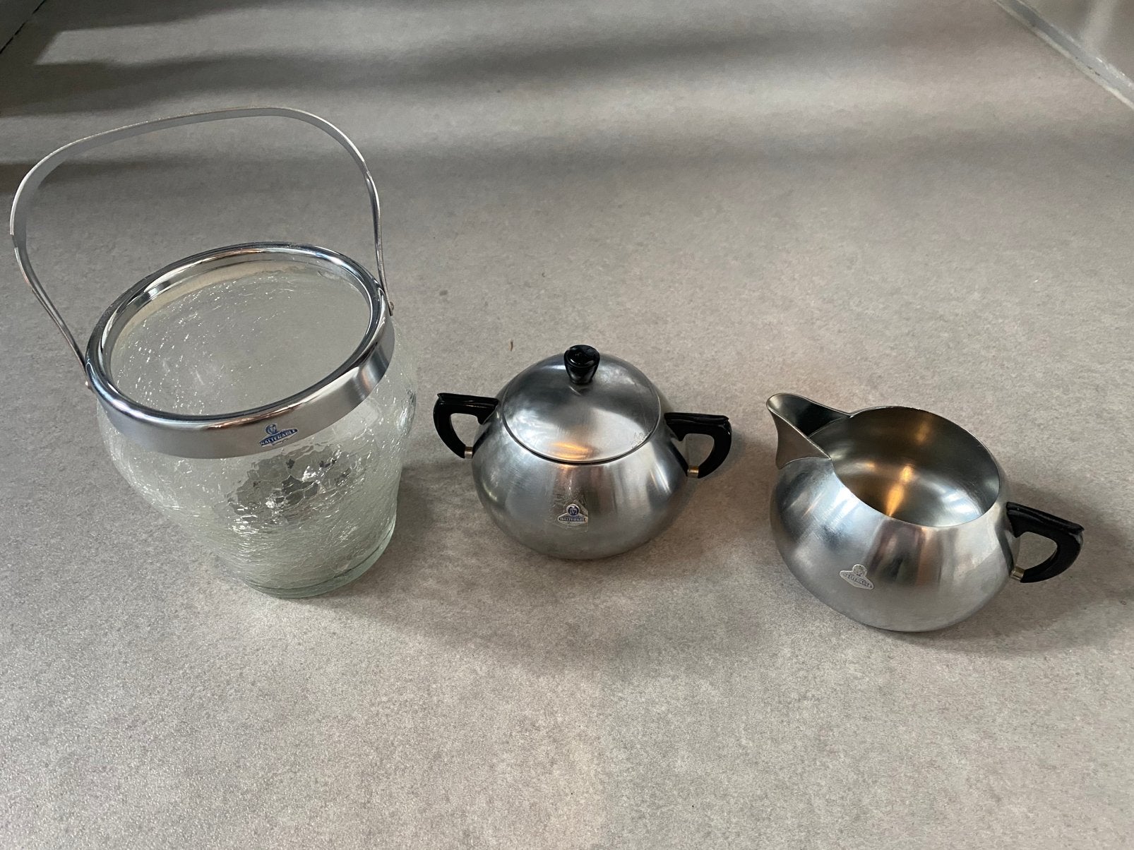 Seau à glace, sucrier et pot à lait Demeyere Vintage, Maison & Meubles, Cuisine | Vaisselle, Enlèvement ou Envoi