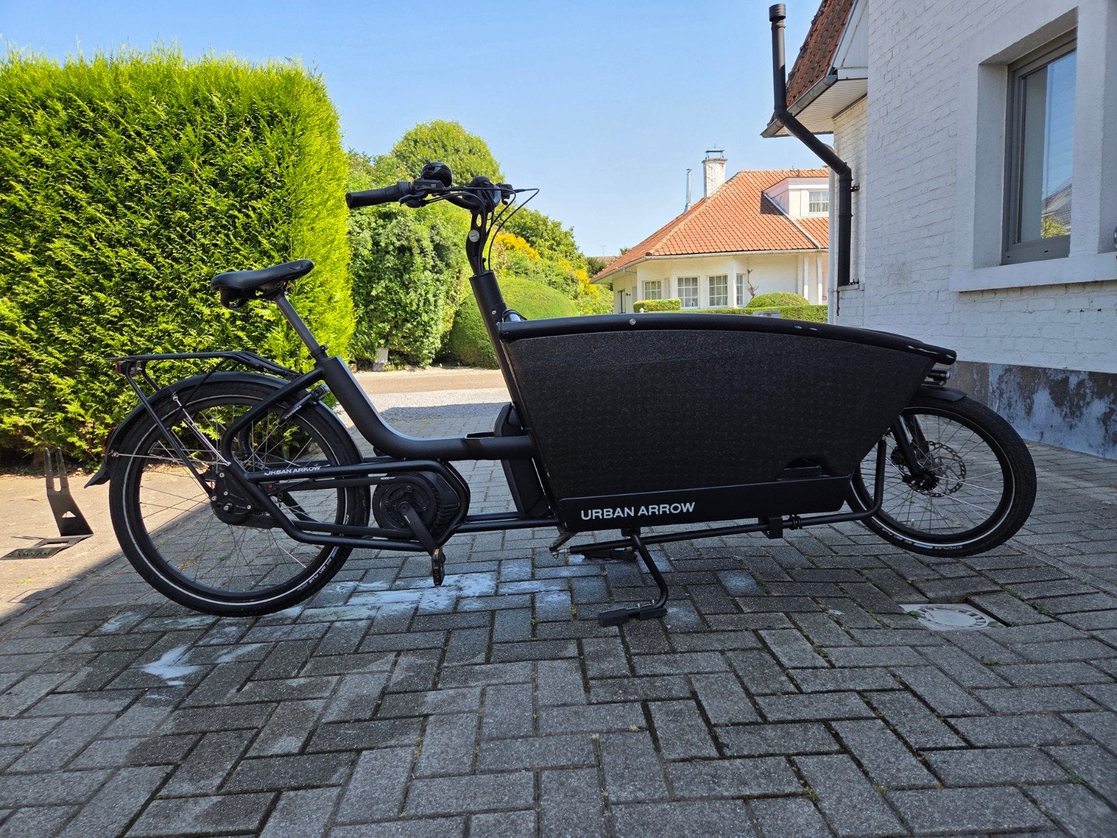 Urban Arrow Family Performance Line 500Wh + accessoires, Fietsen en Brommers, Fietsen | Bakfietsen, Gebruikt, 3 kinderen, Huif