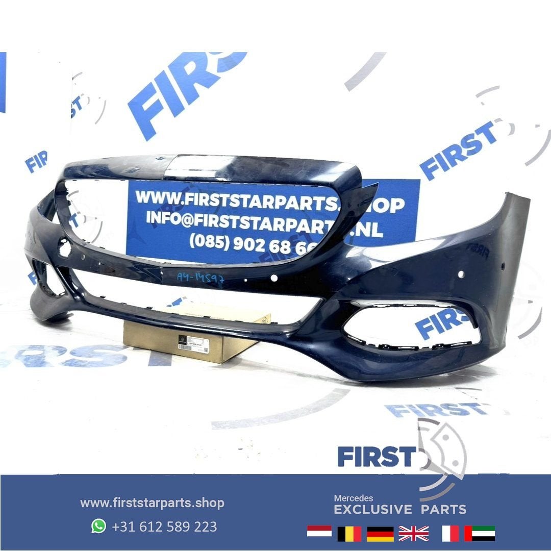 W205 VOORBUMPER Mercedes C Klasse BUMPER 2014-2019 ORIGINEEL, Utilisé, -, Avant, -