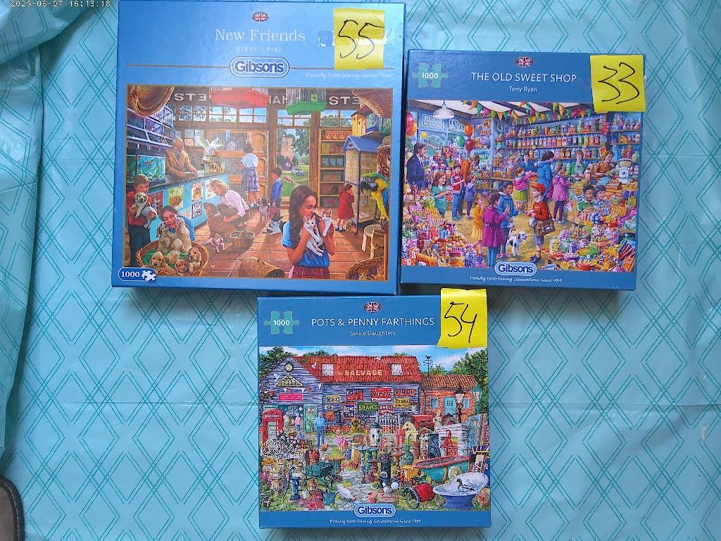 puzzel 1000 gibsons ==per stuk ==nr 33 is verkocht==, Ophalen of Verzenden, Gebruikt