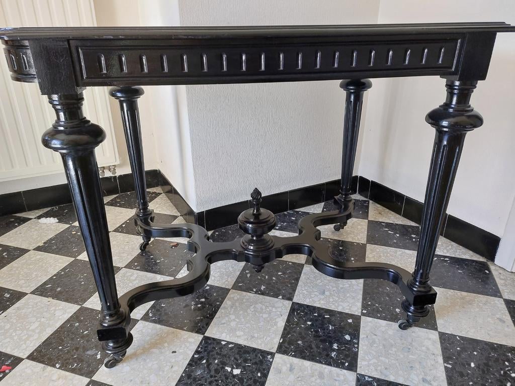 Table d'appoint ovale élégante sur roulettes, Enlèvement, Comme neuf