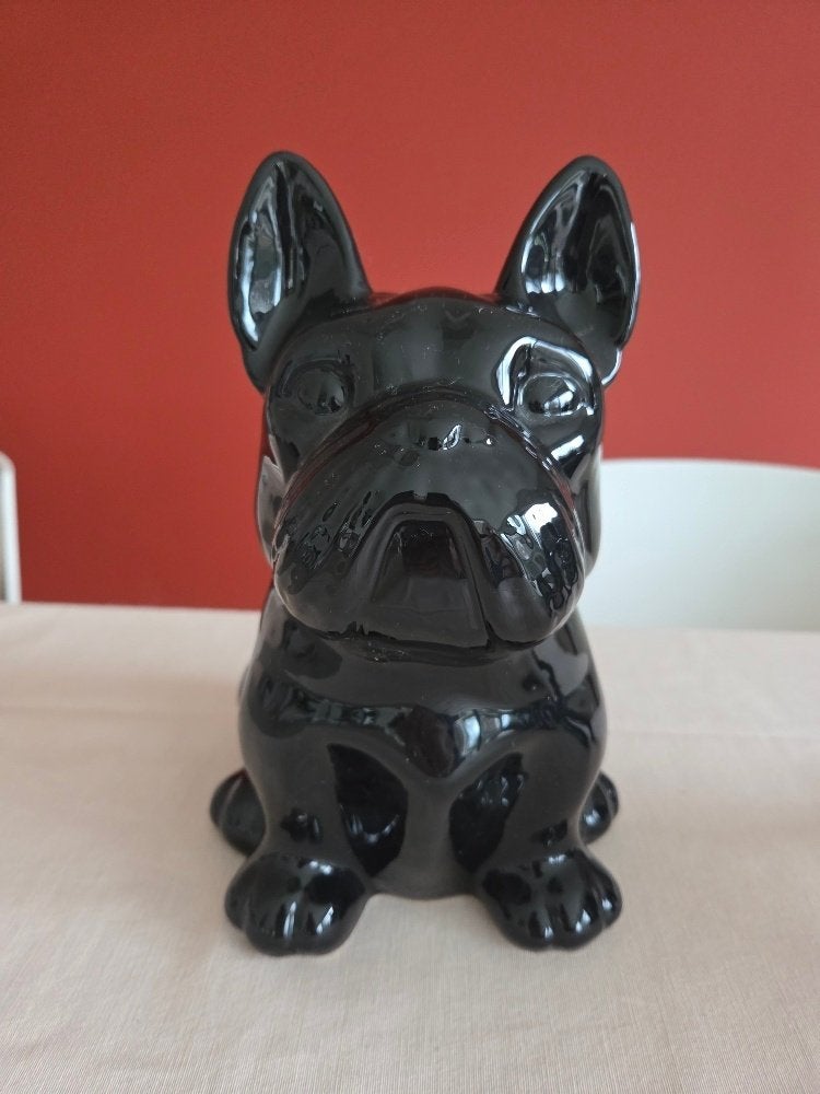 grande tirelire Frenchie bouledogue français noire, Enlèvement