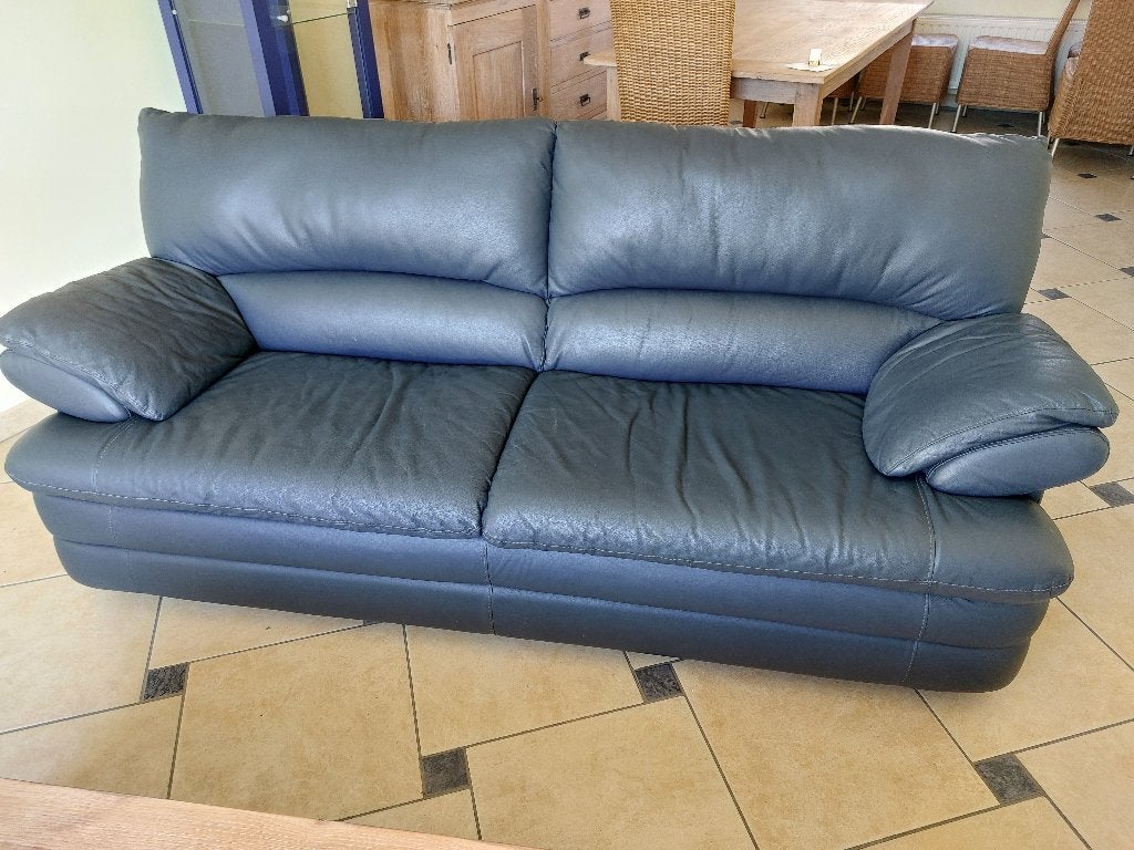 Lederen salon, Huis en Inrichting, Ophalen, Leer